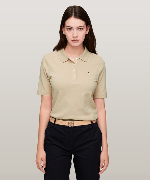 レギュラーカラーピケショートスリーブポロ（ポロシャツ）｜TOMMY