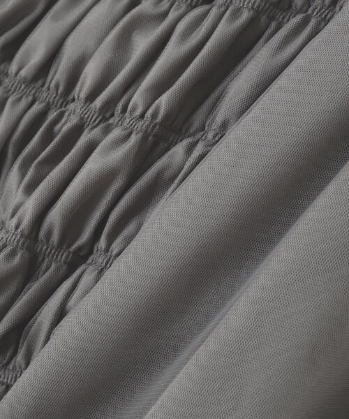 PROPORTION BODY DRESSING（プロポーションボディドレッシング）の「長袖チュールシャーリングブラウス / 1214210904（シャツ/ブラウス・レディース・ダークグレー/ブラウン/ピンク・FREE）」の13枚目の写真