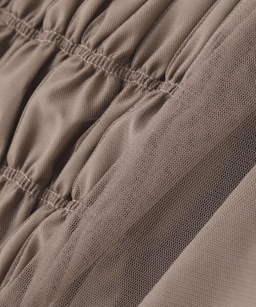 PROPORTION BODY DRESSING（プロポーションボディドレッシング）の「長袖チュールシャーリングブラウス / 1214210904（シャツ/ブラウス・レディース・ダークグレー/ブラウン/ピンク・FREE）」の20枚目の写真