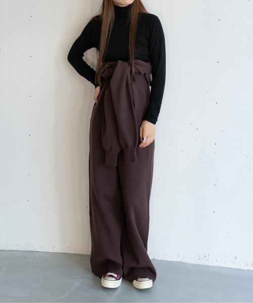 ニットジャンプスーツ（つなぎ/オールインワン）｜hwyl（ヒュイル）の