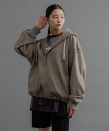 ADAM ET ROPE' | 《新色追加》【WEB限定】ディープ ジップ ヘビーウェイト パーカー / ルーズシルエット / ユニセックス(パーカー)