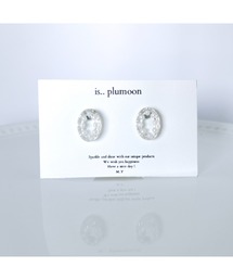 【plumoon】透明感パールサークルピアス(MA)