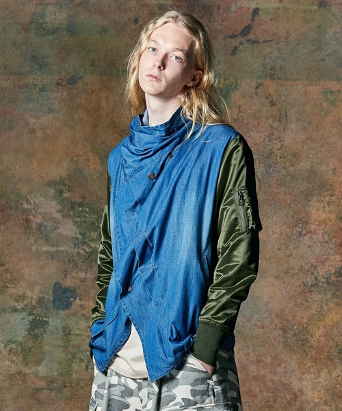 glamb(グラム)の「Combination Mist Shirt / コンビネーションミストシャツ(シャツ/ブラウス・メンズ・ブラック/インディゴブルー・S/M/L)」の19枚目の写真
