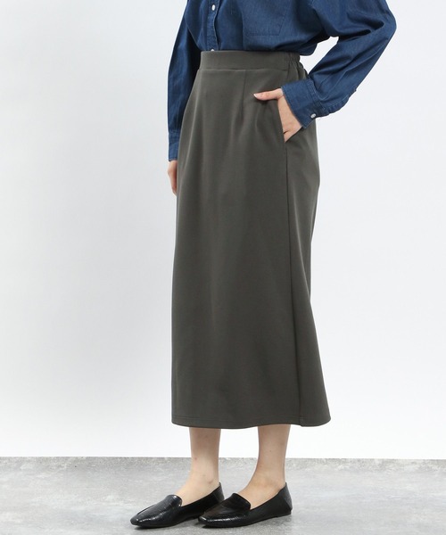 GLOBAL WORK Smile Seed Store（グローバルワーク スマイルシードストア）の「ジョーゼットＩラインスカート/131039（スカート・レディース・ブラック/モカ/アイボリー/チャコール・MEDIUM/LARGE/SMALL/X-LARGE）」の21枚目の写真