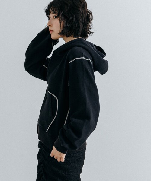 Lui's(ルイス)の「【cierio /シエリオ 】 スウェットZIPパーカー(Tシャツ/カットソー・レディース・ネイビー/ブラック・FREE)」の21枚目の写真