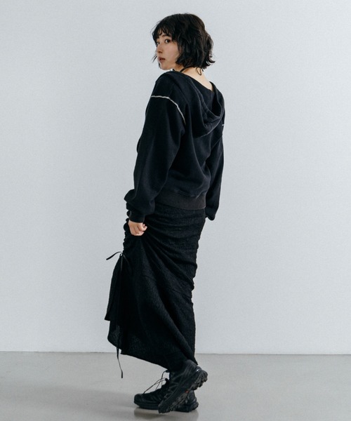 Lui's(ルイス)の「【cierio /シエリオ 】 スウェットZIPパーカー(Tシャツ/カットソー・レディース・ネイビー/ブラック・FREE)」の12枚目の写真