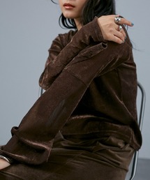 CE'E_SE'E（シーシー）の「メッシュベロア 2WAYトップス（Tシャツ/カットソー）」