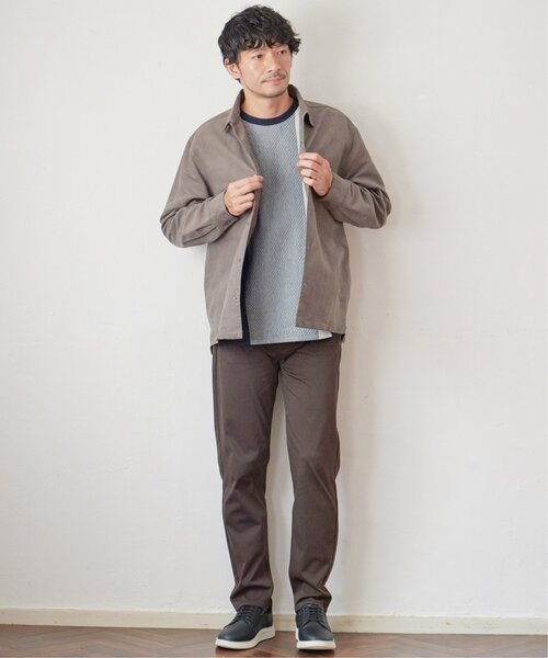 ikka（イッカ）の「ブロックスジャカードクルーネック（スウェット・メンズ・グリーン/ホワイト/ベージュ/ネイビー・XL/L/M/S）」の15枚目の写真