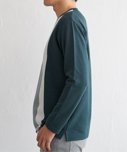 ikka（イッカ）の「ブロックスジャカードクルーネック（スウェット・メンズ・グリーン/ホワイト/ベージュ/ネイビー・XL/L/M/S）」の21枚目の写真