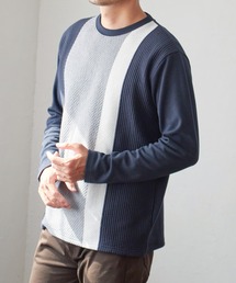 ikka | 【雑誌MonoMax12月号掲載】ブロックスジャカードクルーネック(スウェット)