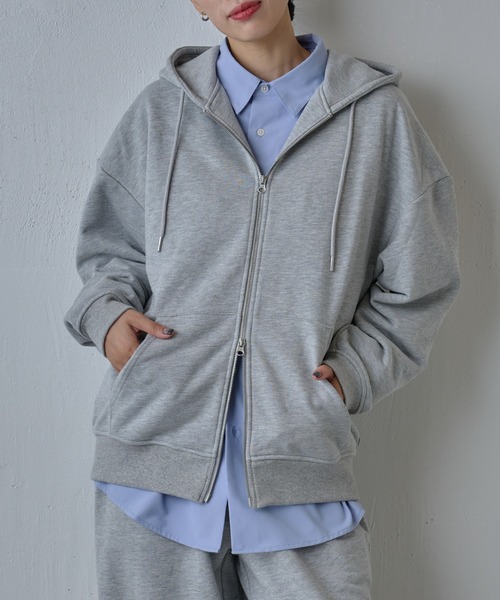 COLONY 2139（コロニートゥーワンスリーナイン）の「ヘビーウェイトダブルジップスウェットパーカー（パーカー・メンズ・ブラック/グレー・MEDIUM/LARGE）」の3枚目の写真