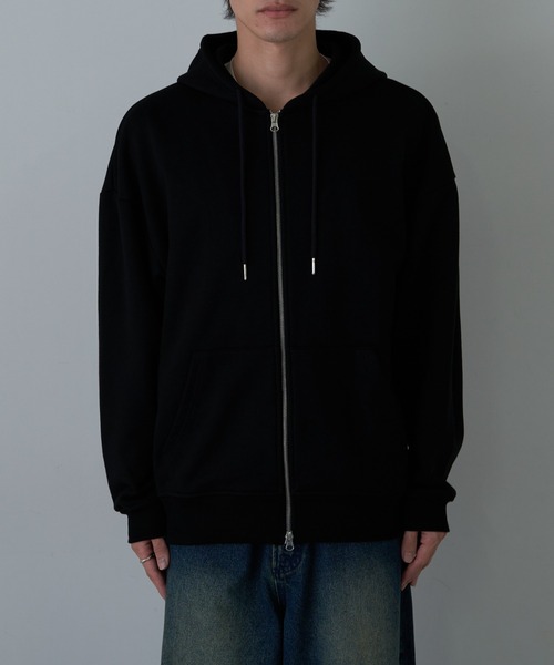 【COLONY2139】ヘビーウェイトダブルジップスウェットパーカー 黒 M COLONY 2139｜【UNISEX】ヘビーウェイトダブルジップスウェット