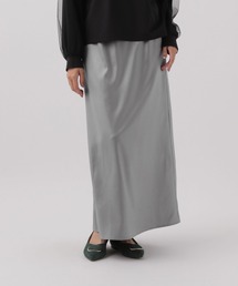 Elura | ＜レギュラー／低身長サイズ＞ストレッチサテンフレアスカート/143178(スカート)