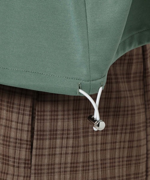 mysty woman（ミスティウーマン）の「キリカエラインジャージ　149266（パーカー・レディース・オフホワイト/ブラック/グリーン・FREE）」の16枚目の写真