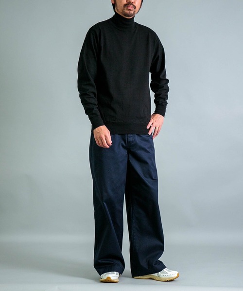 OMNIGOD mens / オムニゴッド] 8/天竺 ハイネックチューブトレーナー