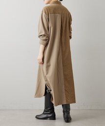 ear PAPILLONNER | 《手洗い可》ハーフストライプワンピース【SUM1 STYLE(スミ スタイル)】(ワンピース)