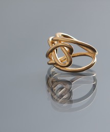 【YArKA/ヤーカ】entwined curvaceous design ring [ducube jinka] / 絡み合う曲線美デザインリング