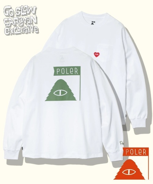 POLeR(ポーラー)の「POLeR/ポーラー POLeR × GSC PDC FURRY HEART L/STEE(Tシャツ/カットソー・メンズ・ブラック/ホワイト・X-LARGE/LARGE/MEDIUM)」の1枚目の写真