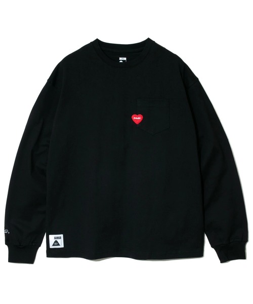 POLeR(ポーラー)の「POLeR/ポーラー POLeR × GSC PDC FURRY HEART L/STEE(Tシャツ/カットソー・メンズ・ブラック/ホワイト・X-LARGE/LARGE/MEDIUM)」の3枚目の写真