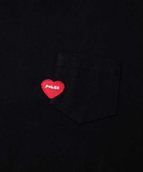 POLeR(ポーラー)の「POLeR/ポーラー POLeR × GSC PDC FURRY HEART L/STEE(Tシャツ/カットソー・メンズ・ブラック/ホワイト・X-LARGE/LARGE/MEDIUM)」の5枚目の写真