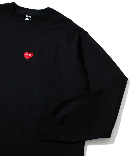 POLeR(ポーラー)の「POLeR/ポーラー POLeR × GSC PDC FURRY HEART L/STEE(Tシャツ/カットソー・メンズ・ブラック/ホワイト・X-LARGE/LARGE/MEDIUM)」の7枚目の写真