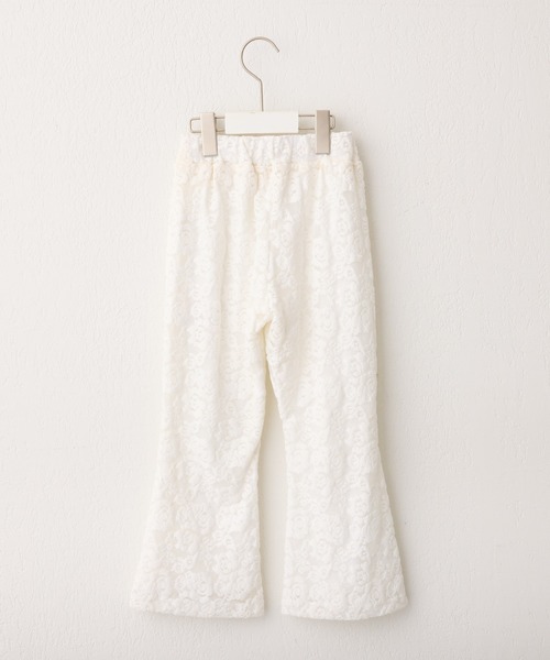 CIAOPANIC TYPY（チャオパニックティピー）の「【KIDS】起毛レースストレッチイージーパンツ（その他パンツ・キッズ・ブラック/ホワイト・SMALL/MEDIUM/LARGE/X-LARGE/XX-LARGE）」の4枚目の写真