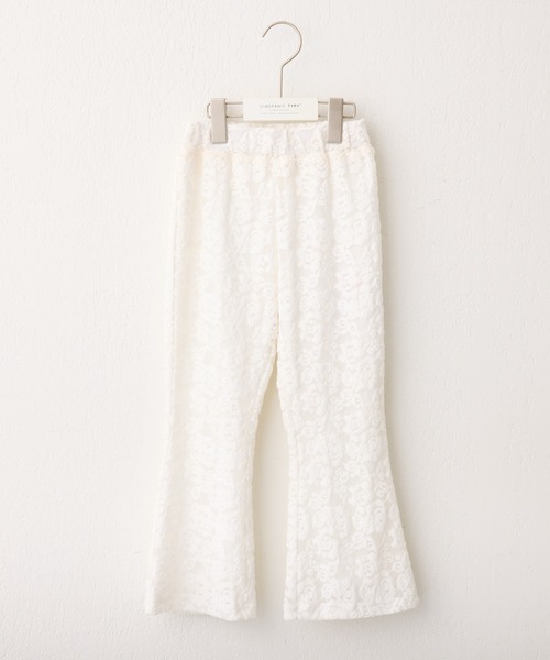 CIAOPANIC TYPY（チャオパニックティピー）の「【KIDS】起毛レースストレッチイージーパンツ（その他パンツ・キッズ・ブラック/ホワイト・SMALL/MEDIUM/LARGE/X-LARGE/XX-LARGE）」の3枚目の写真