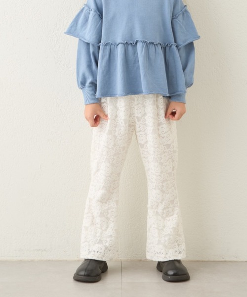 CIAOPANIC TYPY（チャオパニックティピー）の「【KIDS】起毛レースストレッチイージーパンツ（その他パンツ・キッズ・ブラック/ホワイト・SMALL/MEDIUM/LARGE/X-LARGE/XX-LARGE）」の22枚目の写真