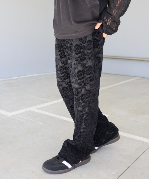 CIAOPANIC TYPY（チャオパニックティピー）の「【KIDS】起毛レースストレッチイージーパンツ（その他パンツ・キッズ・ブラック/ホワイト・SMALL/MEDIUM/LARGE/X-LARGE/XX-LARGE）」の15枚目の写真