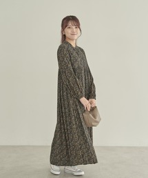 【WEB限定・小柄女性向け】エコベロアソートギャザーワンピース