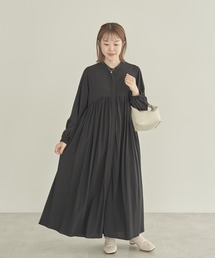 【WEB限定・小柄女性向け】エコベロアソートギャザーワンピース