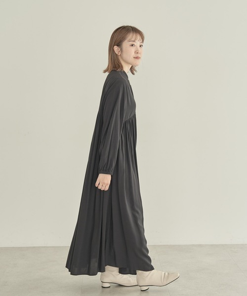 AMERICAN HOLIC(アメリカンホリック)の「【WEB限定・小柄女性向け】エコベロアソートギャザーワンピース(ワンピース・レディース・チェック/ブラック/その他14・XS)」の11枚目の写真