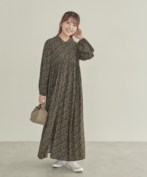 AMERICAN HOLIC(アメリカンホリック)の「【WEB限定・小柄女性向け】エコベロアソートギャザーワンピース(ワンピース・レディース・チェック/ブラック/その他14・XS)」の13枚目の写真