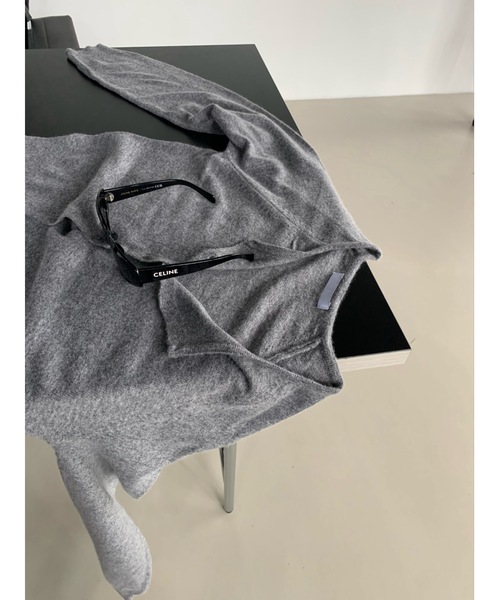 Didot.showroom(ディドット ショールーム)の「カシミヤブレンドビスチェセットカーディガン(カーディガン/ボレロ・レディース・ブラック/レッド/グレー・FREE)」の4枚目の写真