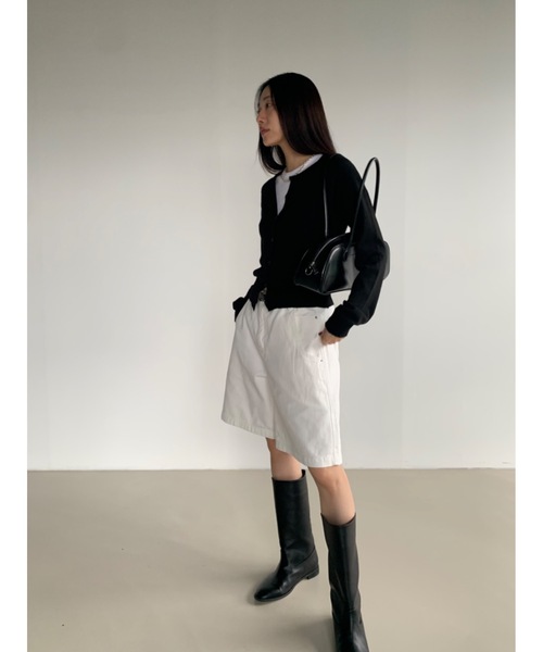 Didot.showroom(ディドット ショールーム)の「カシミヤブレンドビスチェセットカーディガン(カーディガン/ボレロ・レディース・ブラック/レッド/グレー・FREE)」の8枚目の写真