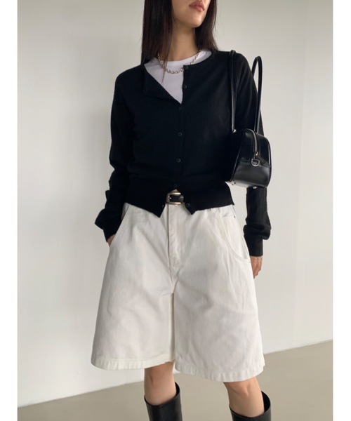Didot.showroom(ディドット ショールーム)の「カシミヤブレンドビスチェセットカーディガン(カーディガン/ボレロ・レディース・ブラック/レッド/グレー・FREE)」の9枚目の写真