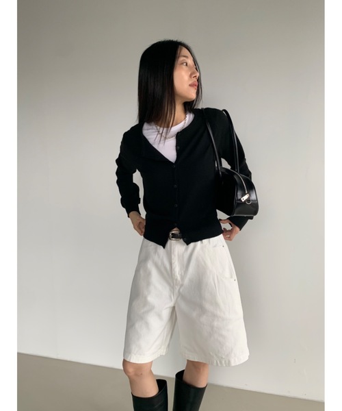 Didot.showroom(ディドット ショールーム)の「カシミヤブレンドビスチェセットカーディガン(カーディガン/ボレロ・レディース・ブラック/レッド/グレー・FREE)」の10枚目の写真