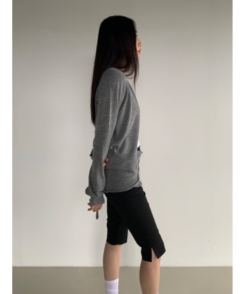 Didot.showroom(ディドット ショールーム)の「カシミヤブレンドビスチェセットカーディガン(カーディガン/ボレロ・レディース・ブラック/レッド/グレー・FREE)」の15枚目の写真