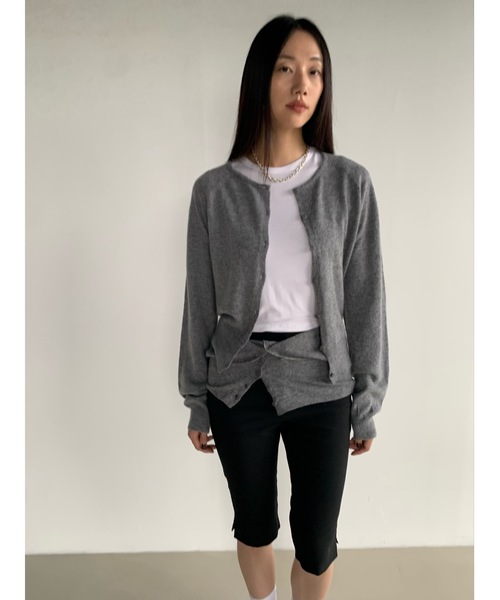 Didot.showroom(ディドット ショールーム)の「カシミヤブレンドビスチェセットカーディガン(カーディガン/ボレロ・レディース・ブラック/レッド/グレー・FREE)」の16枚目の写真