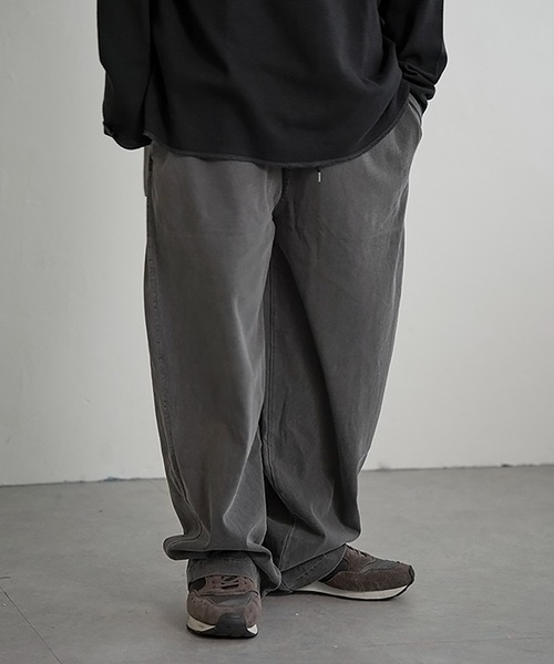 VENCEEXCHANGE（ヴァンスエクスチェンジ）の「ピグメントイージーカットパンツ（その他パンツ・メンズ・ブラック/カーキ/ネイビー・M/L）」の2枚目の写真