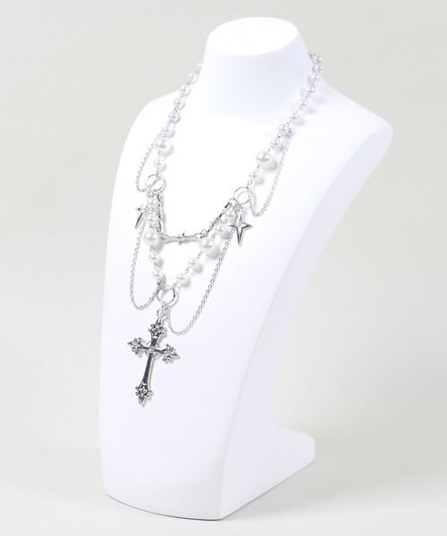 フランシュリッペ　ビッグストーンパールネックレス franche lippee ビッグストーンパールネックレス - 魔女っ子