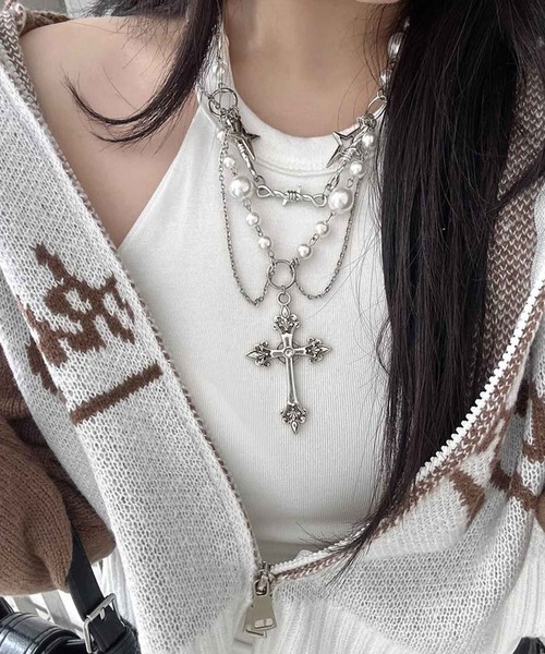 フランシュリッペ　ビッグストーンパールネックレス ビッグストーンパールネックレス l franche lippee
