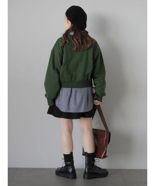 ehka sopo（エヘカソポ）の「ウエストタックロングシャツ（シャツ/ブラウス・レディース・オフホワイト/ネイビー/サックスブルー・F）」の20枚目の写真