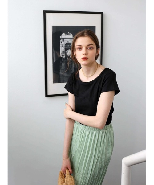 Katrin TOKYO(カトリーントーキョー)の「washer I line skirt(スカート・レディース・ミント/キナリ・FREE)」の5枚目の写真