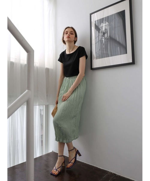 Katrin TOKYO(カトリーントーキョー)の「washer I line skirt(スカート・レディース・ミント/キナリ・FREE)」の7枚目の写真