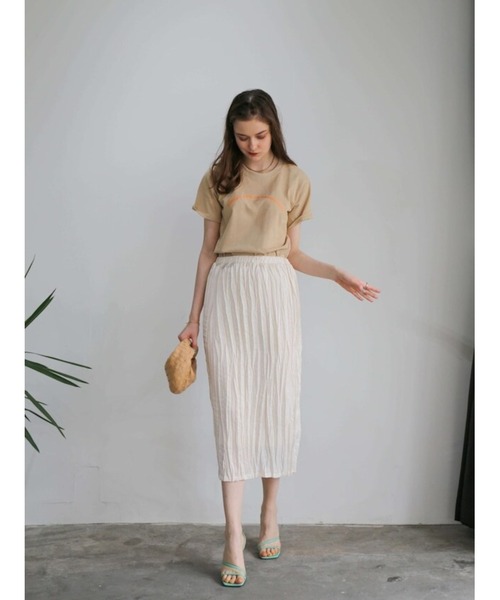 Katrin TOKYO(カトリーントーキョー)の「washer I line skirt(スカート・レディース・ミント/キナリ・FREE)」の8枚目の写真