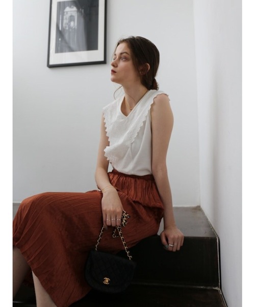 Katrin TOKYO(カトリーントーキョー)の「washer I line skirt(スカート・レディース・ミント/キナリ・FREE)」の12枚目の写真