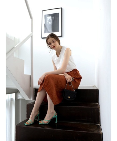 Katrin TOKYO(カトリーントーキョー)の「washer I line skirt(スカート・レディース・ミント/キナリ・FREE)」の13枚目の写真