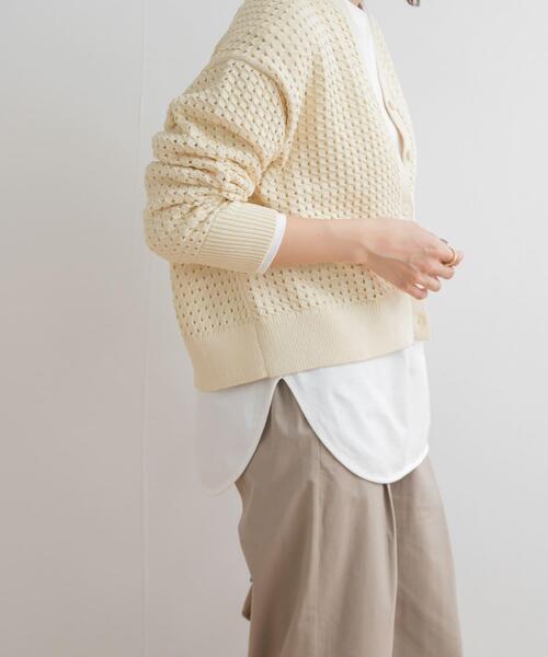 URBAN RESEARCH DOORS（アーバンリサーチドアーズ）の「USAコットンラウンドヘムカットソー（Tシャツ/カットソー・レディース・オフホワイト・MEDIUM）」の18枚目の写真