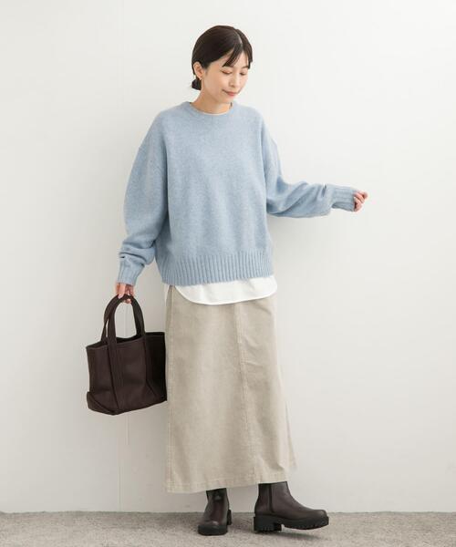 URBAN RESEARCH DOORS（アーバンリサーチドアーズ）の「USAコットンラウンドヘムカットソー（Tシャツ/カットソー・レディース・オフホワイト・MEDIUM）」の5枚目の写真